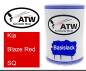 Preview: Kia, Blaze Red, SQ: 500ml Lackdose, von ATW Autoteile West.